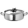 Cocotte basse OPUS PRIMA 26 cm, argent, acier inoxydable, Ruffoni