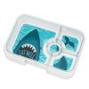 Lunchbox TAPAS XL 4 1 l, vert clair / requin, plastique, Yumbox