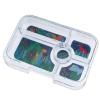 Lunchbox TAPAS XL 5 1 l, bleu foncé / jungle, plastique, Yumbox