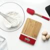 Balance de cuisine digitale PEB-BRN 23 cm, rouge, bambou, Pebbly