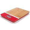 Balance de cuisine digitale PEB-BRN 23 cm, rouge, bambou, Pebbly
