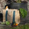 Sac shopper NBA210 41 cm, beige/vert, coton, Pebbly