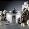 Faitout OPUS PRIMA 20 cm, décor citrouille, argent, acier inoxidable, Ruffoni