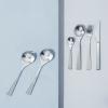 Cuillère à dessert MAYA 16 cm, set de 6 pc, argent, acier inoxidable, Stelton