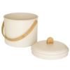 Composteur NBA202 3,5 l, beige, acier / bambou, Pebby