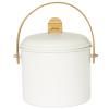Composteur NBA202 3,5 l, beige, acier / bambou, Pebby