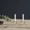 Bougeoir WHILE WAITING 10503 6 cm, laiton, acier inoxydable, Stelton