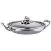 Poêle de service OPUS PRIMA 30 cm, argent, acier inoxydable, Ruffoni
