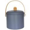 Composteur NBA196 7 l, bleu, acier / bambou, Pebby
