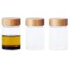 Bocal de rangement PKV-030 75 ml, set de 3 pc, verre / bambou, Pebbly