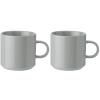 Tasse à café 200 ml, set de 2 pc, gris clair, grès, Stelton