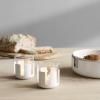 Photophore LUNA 7 cm, blanc doux, acier inoxydable / verre, Stelton
