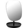 Miroir cosmétique FJORD 25 cm, noir, fer / grès, Stelton