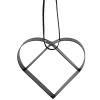 Décoration de Noël FIGURA 5 cm, coeur, noir doux, acier inoxydable, Stelton