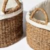 Bac à linge WICKER, set de 2 pc, sea grass, Humdakin