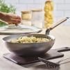 Wok MINERAL B BOIS 32 cm, argent, acier, de Buyer