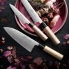 Couteau Japonais DEBA 18,5 cm, marron, Lion Sabatier