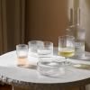 Verre à eau RIPPLE 200 ml, set de 4 pc, clair, ferme LIVING