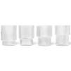 Verre à eau RIPPLE 200 ml, set de 4 pc, clair, ferme LIVING
