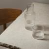 Carafe à eau RIPPLE 500 ml, avec verre, clair, verre, ferme LIVING