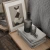 Verre à eau RIPPLE 200 ml, set de 4 pc, gris, ferme LIVING