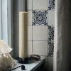 Support bougie pilier BLOCK 11 cm, noir, laiton, ferme LIVING