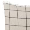 Coussin CALM 50 x 50 cm, beige, coton / lin, ferme LIVING