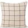 Coussin CALM 50 x 50 cm, beige, coton / lin, ferme LIVING