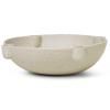 Bougeoir BOWL 27 cm, sable, grès, ferme LIVING