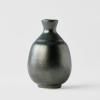 Bouteille de sake DARK LUSTRE, noir, céramique, MIJ