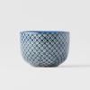 Verre à sake SHIBORI 30 ml, bleu, céramique, MIJ