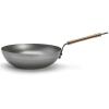 Wok MINERAL B BOIS 28 cm, argent, acier, de Buyer