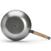 Wok MINERAL B BOIS 28 cm, argent, acier, de Buyer