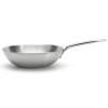 Wok ALCHIMY 28 cm, argent, acier inoxidable, de Buyer