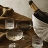 Flûte à champagne RIPPLE 150 ml, set de 2 pc, gris, ferme LIVING