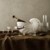 Flûte à champagne RIPPLE 150 ml, set de 2 pc, gris, ferme LIVING