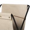 Porte revue HERMAN 51 cm, fer / coton, ferme LIVING