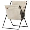Porte revue HERMAN 51 cm, fer / coton, ferme LIVING