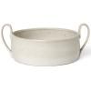 Coupe à fruits FLOW 32 cm, blanc, grès, ferm LIVING