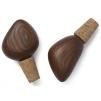 Bouchon à vin CAIRN, set de 2 pc, marron, bois, ferm LIVING