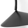 applique murale ARUM 26 cm, noir, aluminium, ferme LIVING