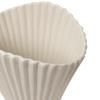 Vase FONTAINE 30,5 cm, blanc, grès, ferme LIVING