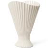 Vase FONTAINE 30,5 cm, blanc, grès, ferme LIVING