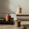 Bougie parfumée URA SIENNE BRÛLÉE 13 cm, marron, grès, ferm LIVING