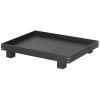 Plateau de service BON 36 x 28 cm, noir, bois, ferme LIVING