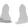 Serre livres POND 20 cm, set de 2 pc, argent, acier inoxidable, ferm LIVING