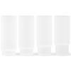 Verre tumbler RIPPLE 300 ml, set de 4 pc, blanc, ferme LIVING