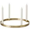 Bougeoir CIRCLE 38 cm, laiton, ferme LIVING