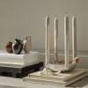 Bougie chandelle DRYP 30 cm, set de 2 pc, olive vert, ferme LIVING