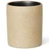 Verre porte brosse à dent BON 6,5 cm, sable, porcelaine, ferme LIVING